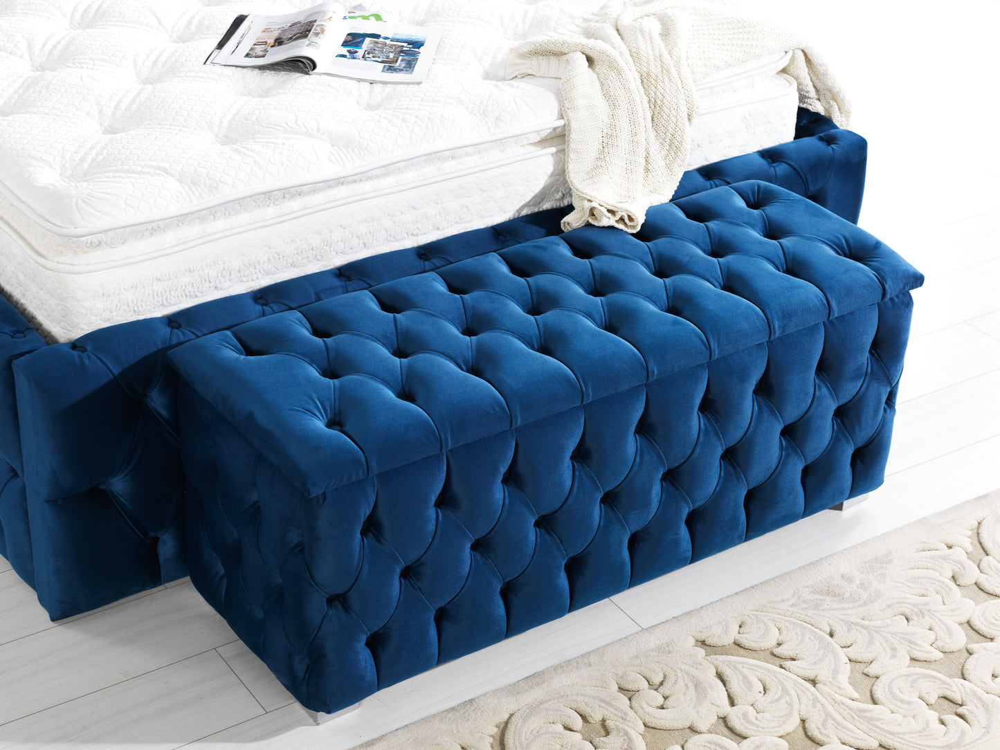 Gloria Premium Design Basis und Kopfteil - Erhabener Luxus für ausgewählte Größen - Ohne Matratze -
