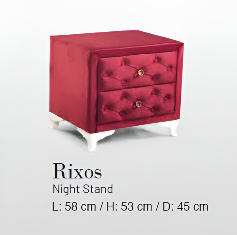Sierra Bedding - Nightstand Design for Rixos Base Set with 2 Drawers