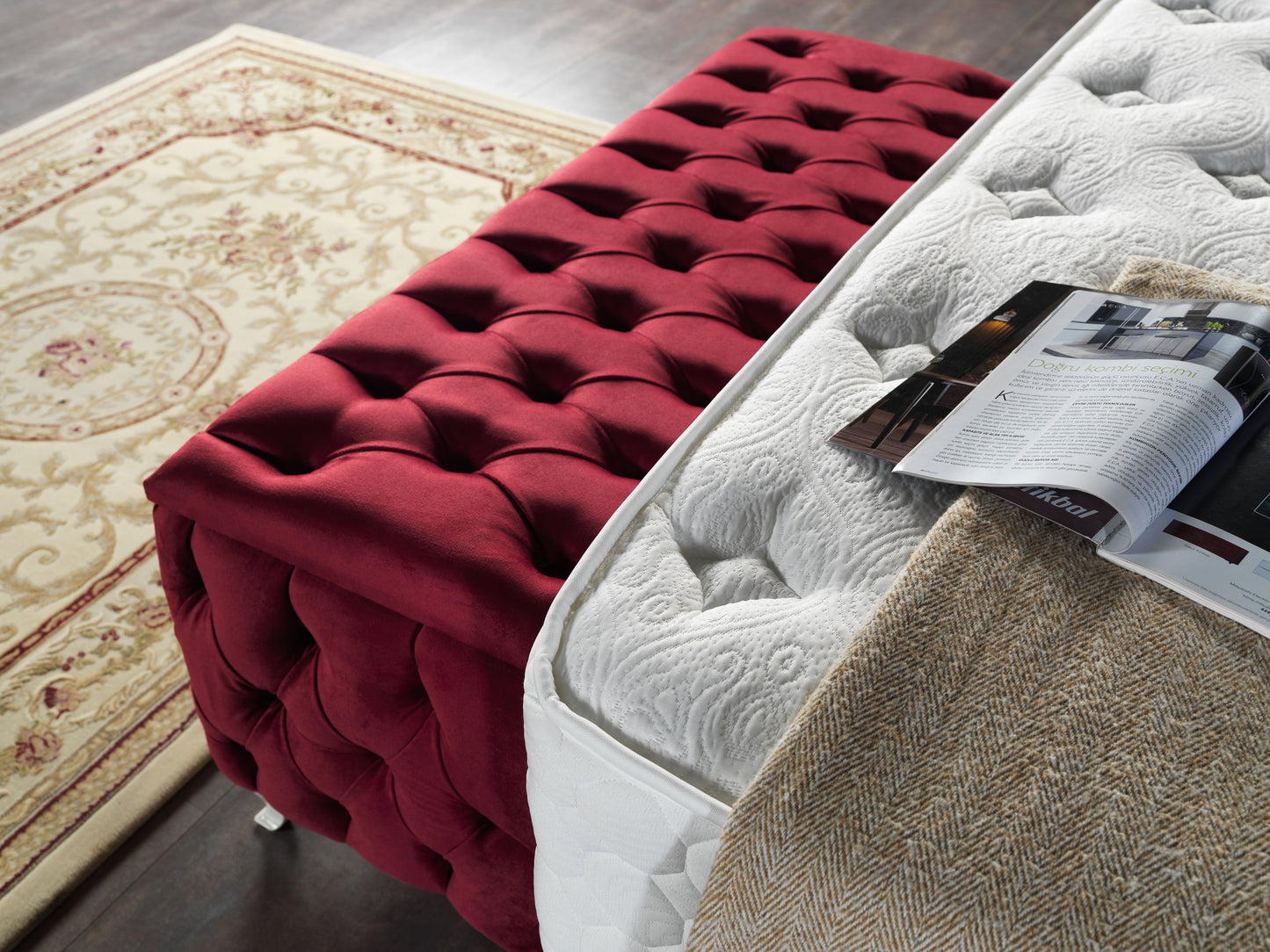 Sierra Bedding - Rixos Elite Basis und Kopfteil - Erhöhter Luxus für ausgewählte Größen - Ohne Matratze -