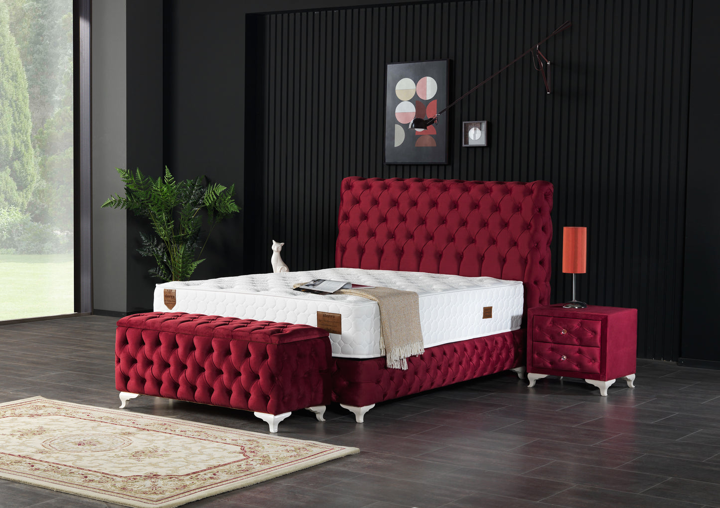 Sierra Bedding - Rixos Elite Basis und Kopfteil - Erhöhter Luxus für ausgewählte Größen - Ohne Matratze - 