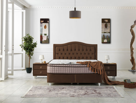 Sierra Bedding - Vegas Basis und Kopfteil - Unübertroffener Stauraum und schlichtes, klassisches Design für Ihr Schlafzimmer - Ohne Matratze - 